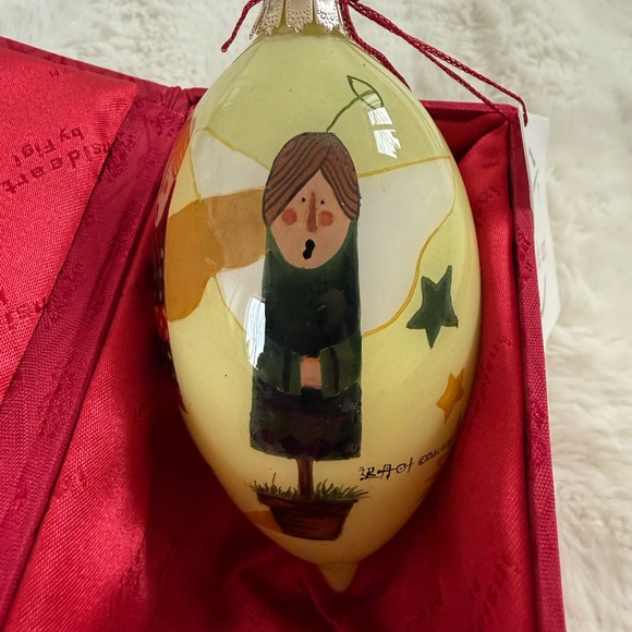 Inside Art…Hand-Painted Holiday Ornament with Figures - Picture 2 of 4